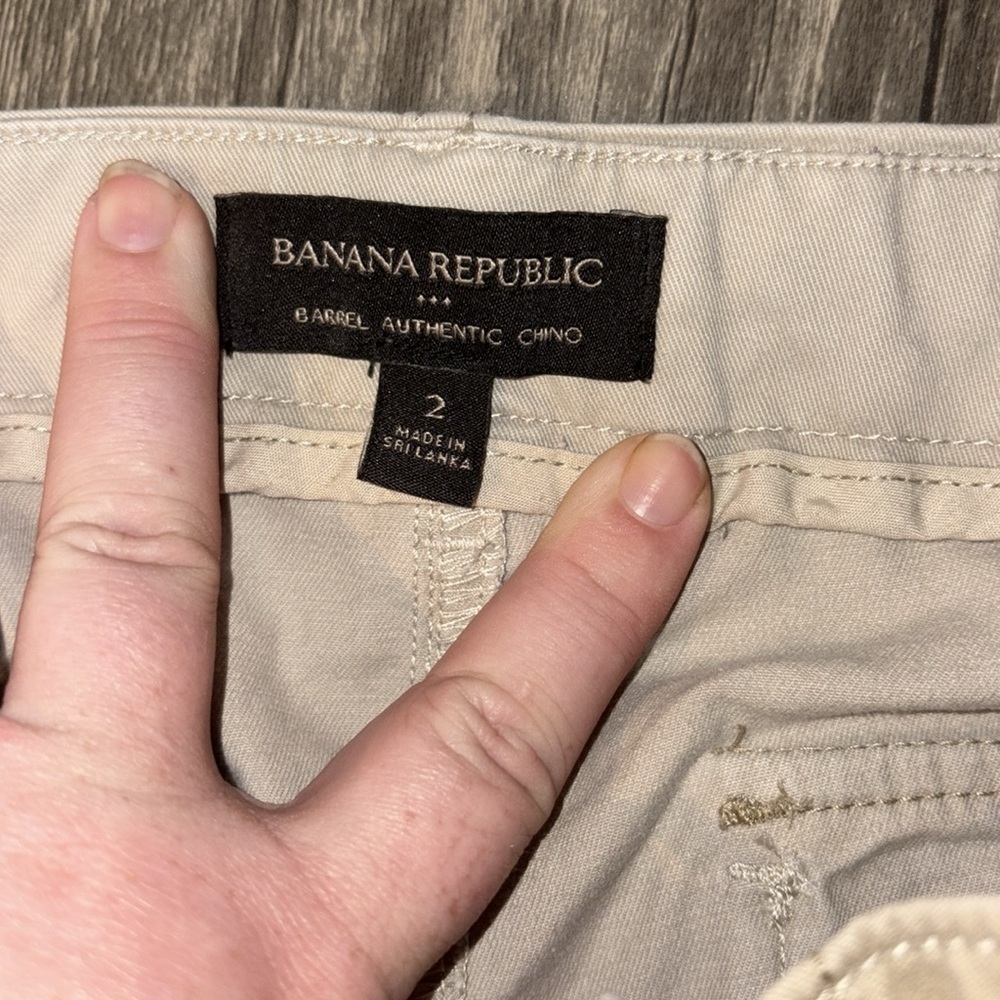Banana Republic - Barrel Authentic Patchwork Chin… - image 7